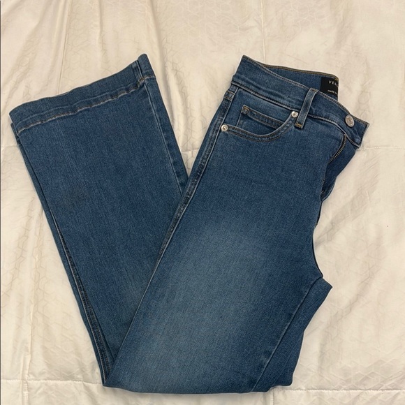 Veronica Beard Carson Ankle Flare Denim Jeans - Picture 1 of 9